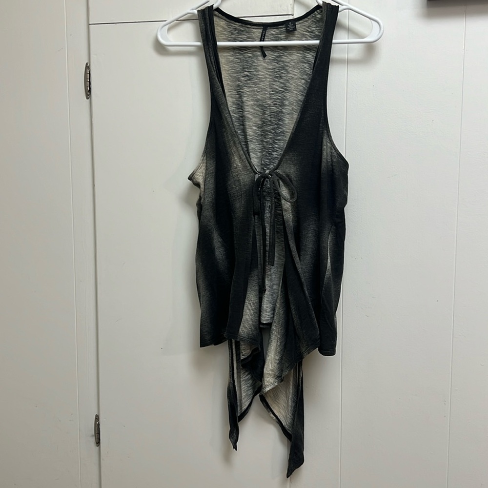 Brand New Versatile Flowy Vest New Without Tags (Black, Gray and White)